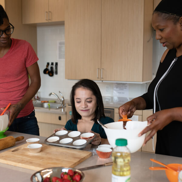 Dividing the baking labor