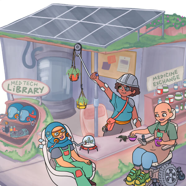 Mutual care apothecary stall