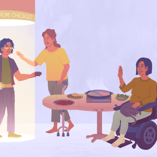 Teleporting in for hotpot